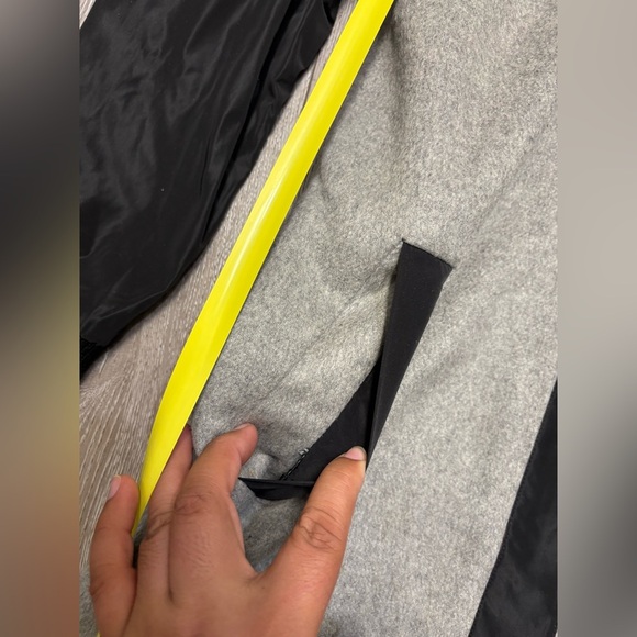 Alexander Wang Gray and Black Hooded Coat - Picture 3 of 13